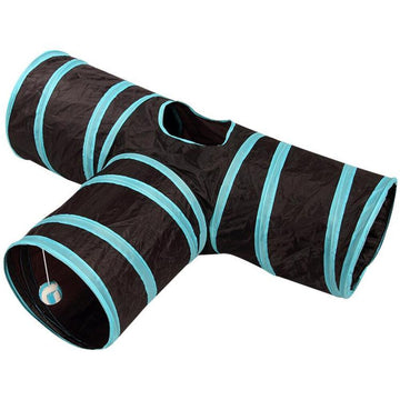 Floofi 4 Holes Cat Tunnel (Blue) Floofi